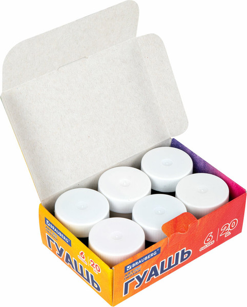 Изображение товара Гуашь Brauberg Art Пейзаж / 192555 (6цв)