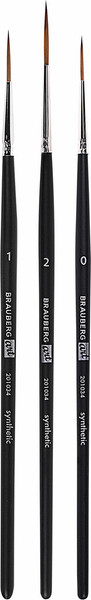 Изображение товара Набор кистей Brauberg Art Classic / 201034 (3шт, синтетика)