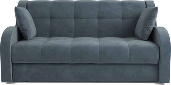 Изображение товара Диван Mebel-Ars Аккордеон Барон НПБ 140x200 (велюр серый/синий HB-178/26)