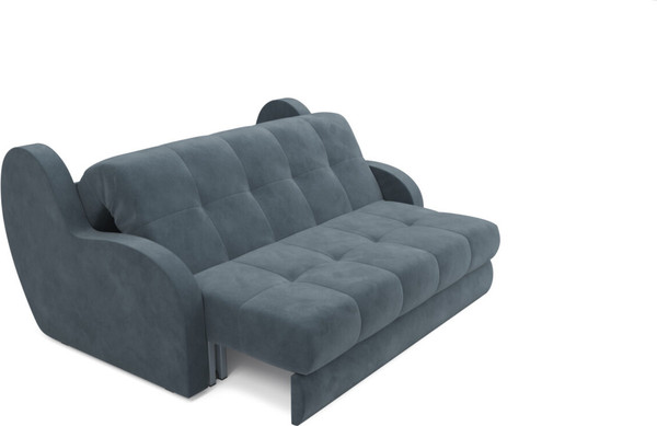 Изображение товара Диван Mebel-Ars Аккордеон Барон НПБ 140x200 (велюр серый/синий HB-178/26)