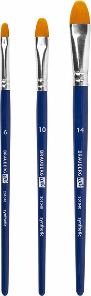 Изображение товара Набор кистей Brauberg Art Debut / 201040 (3шт, синтетика)
