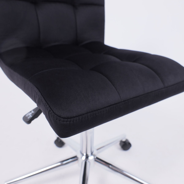 Изображение товара Кресло офисное AksHome Роза квадрат (Velutto 34 черный/хром)