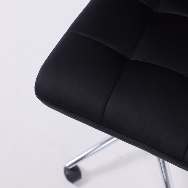 Изображение товара Кресло офисное AksHome Роза квадрат (Velutto 34 черный/хром)