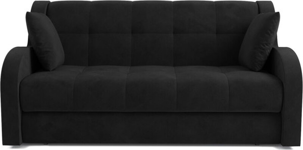 Изображение товара Диван Mebel-Ars Аккордеон Барон НПБ 155x200 (велюр черный HB-178/17)