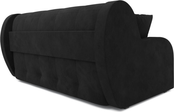 Изображение товара Диван Mebel-Ars Аккордеон Барон НПБ 155x200 (велюр черный HB-178/17)