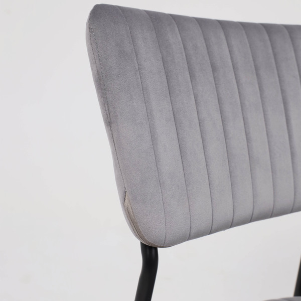 Изображение товара Стул AksHome Rain (серый велюр HLR-20/черный)