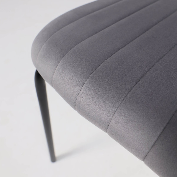 Изображение товара Стул AksHome Rain (серый велюр HLR-20/черный)