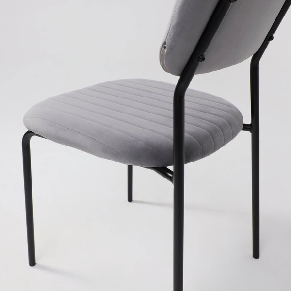 Изображение товара Стул AksHome Rain (серый велюр HLR-20/черный)