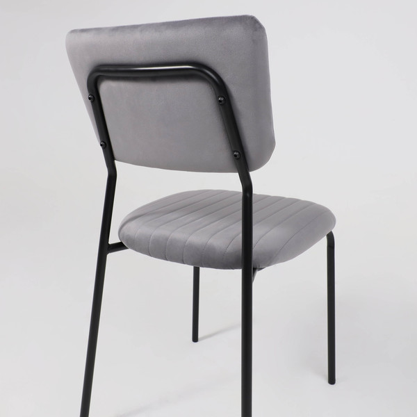 Изображение товара Стул AksHome Rain (серый велюр HLR-20/черный)