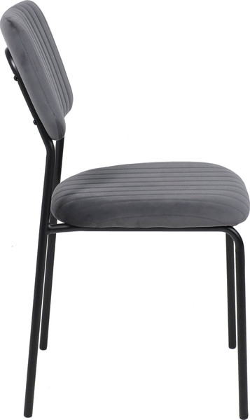 Изображение товара Стул AksHome Rain (темно-серый велюр HLR-21/черный)