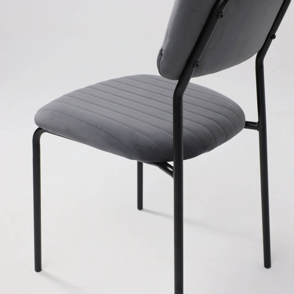 Изображение товара Стул AksHome Rain (темно-серый велюр HLR-21/черный)