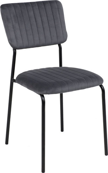 Изображение товара Стул AksHome Rain (темно-серый велюр HLR-21/черный)
