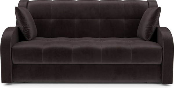 Изображение товара Диван Mebel-Ars Аккордеон Барон НПБ 180x200 (бархат шоколадный Star Velvet 60 Coffee)