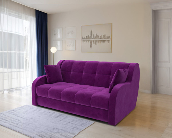 Изображение товара Диван Mebel-Ars Аккордеон Барон НПБ 180x200 (фиолетовый)