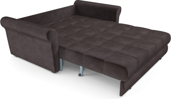 Изображение товара Диван Mebel-Ars Аккордеон Гранд НПБ 120x200 (бархат шоколадный Star Velvet 60 Coffee)