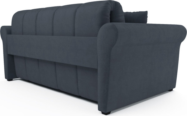 Изображение товара Диван Mebel-Ars Аккордеон Гранд НПБ 120x200 (велюр серый/синий НВ-178/26)