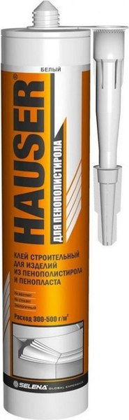 Изображение товара Клей Hauser Для пенополистирола 85092 (310г, белый)