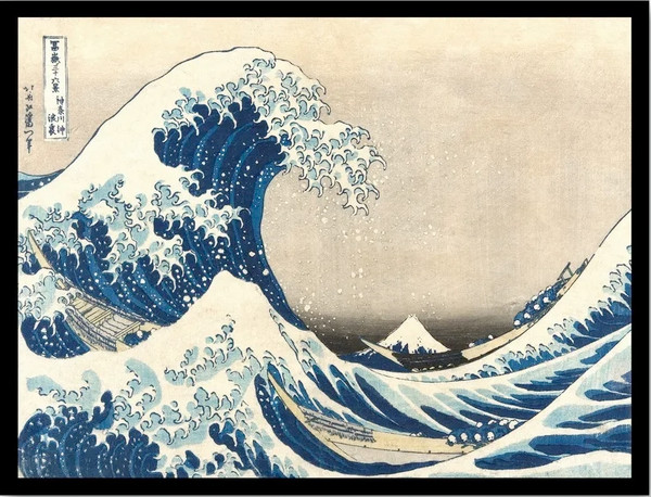 Изображение товара Постер Citydecor Большая волна в Канагаве. Кацусика Хокусай (30x40)