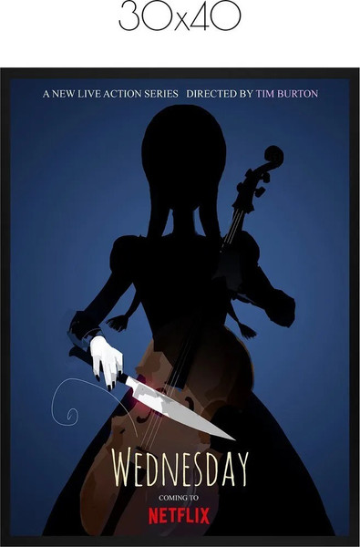 Изображение товара Постер Citydecor Wednesday 6 (30x40)