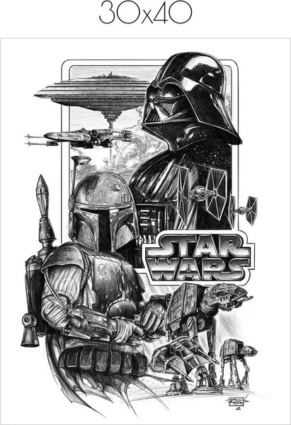 Изображение товара Постер Citydecor Звездные воины 11 (30x40)