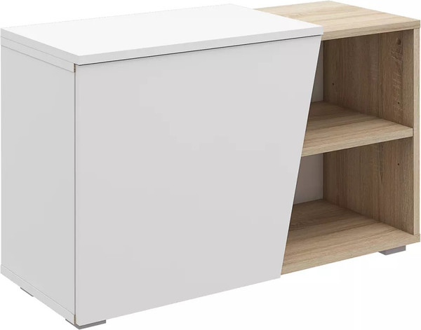 Изображение товара Тумба для обуви Stolline Одри 458.02 (дуб сонома/белый)