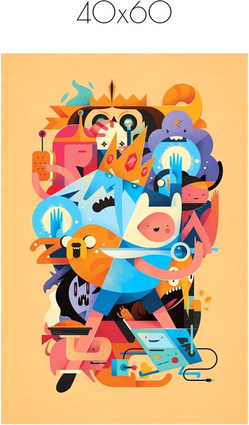 Изображение товара Постер Citydecor Время приключений 2 (40x60)