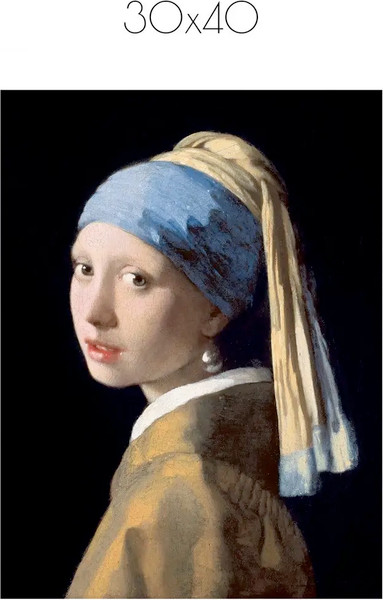 Изображение товара Постер Citydecor Девушка с жемчужной сережкой. Ян Вермеер (30x40)