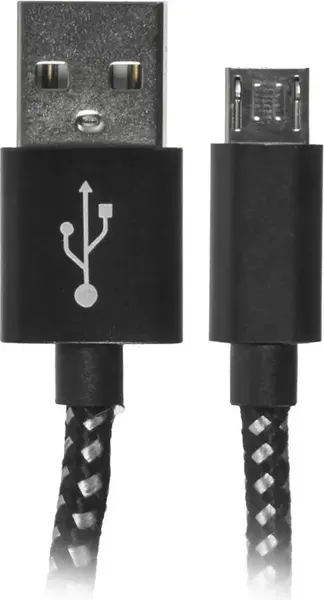 Изображение товара Кабель Buro Braided BHP RET MICUSB-BR USB (m)-micro USB (m) (1м, черный)