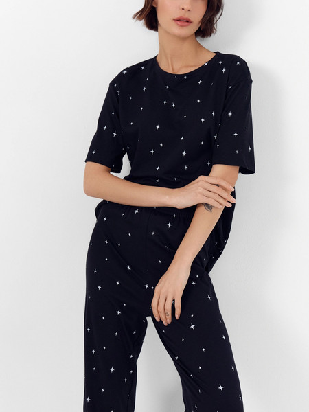 Изображение товара Пижама Mark Formelle 592559 (р.164/170-92-98, звездная россыпь на черном)