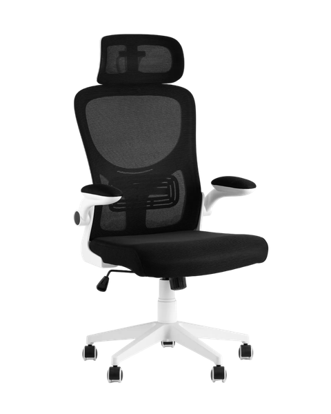 Изображение товара Кресло офисное TopChairs Airone D-502-1 (белый/черная сетка)