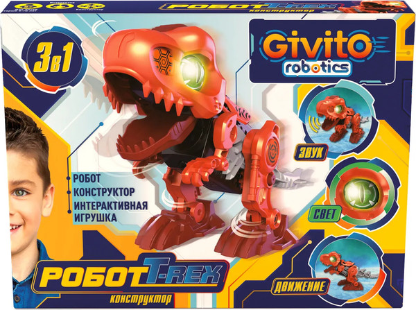 Изображение товара Игрушка-конструктор Givito Динозавр Тирекс / G2411-485
