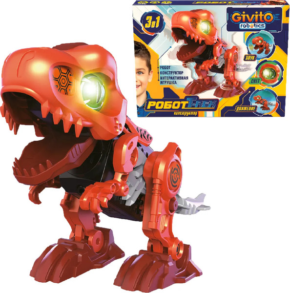 Изображение товара Игрушка-конструктор Givito Динозавр Тирекс / G2411-485