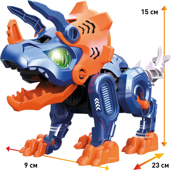 Изображение товара Игрушка-конструктор Givito Динозавр Трицератопс / G2411-486