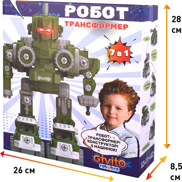 Изображение товара Игрушка-конструктор Givito Военный / G2411-482