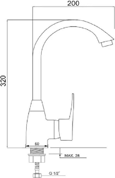 Изображение товара Смеситель РМС PL5-017F-1