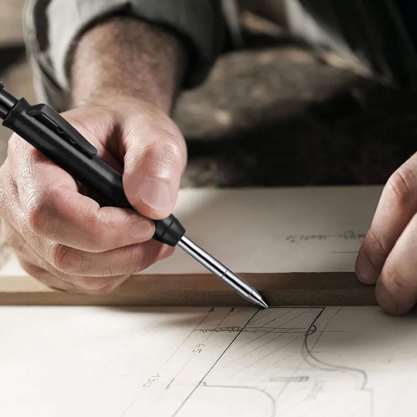 Изображение товара Карандаш строительный Tundra С точилкой / 9953714 (черный)