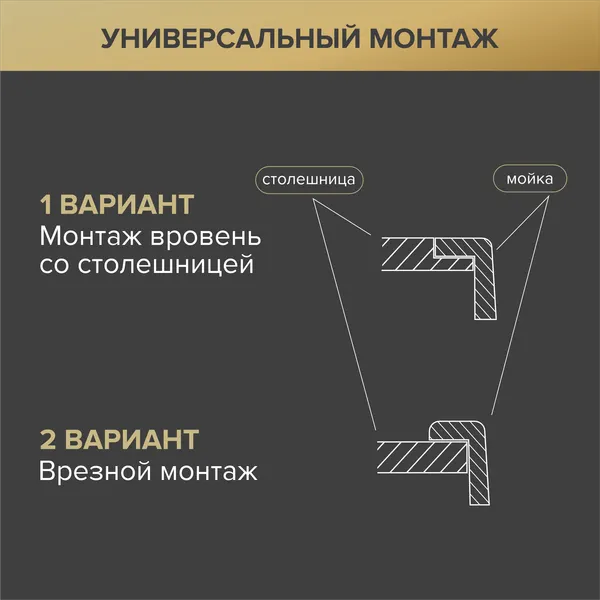 Изображение товара Мойка кухонная РМС MRK-7851G L (с дозатором)