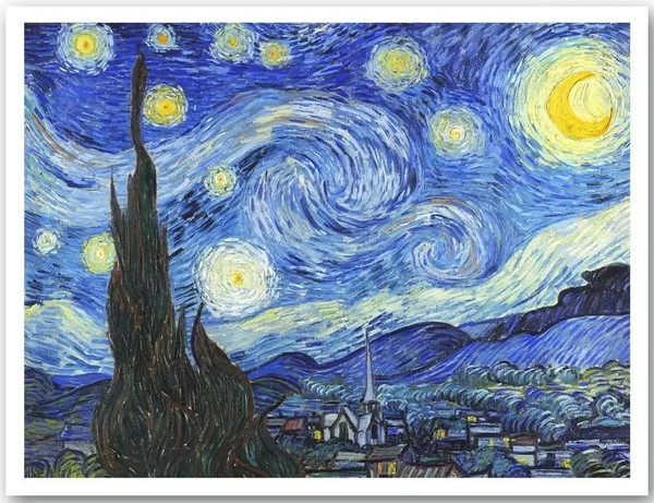 Изображение товара Постер Citydecor Звездная ночь. Винсент ван Гог (30x40)