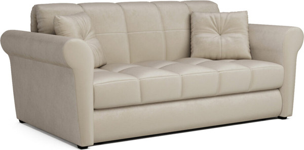 Изображение товара Диван Mebel-Ars Аккордеон Гранд НПБ 180x200 (бархат бежевый Star Velvet 6 Light Beige)