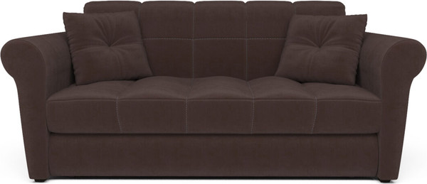 Изображение товара Диван Mebel-Ars Аккордеон Гранд НПБ 180x200 (велюр молочный шоколад НВ-178/13)