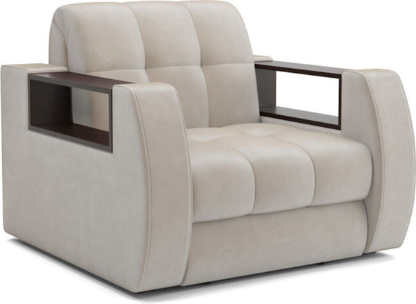 Изображение товара Кресло-кровать Mebel-Ars Барон №3 НПБ (бархат бежевый Star Velvet 6 Light Beige)