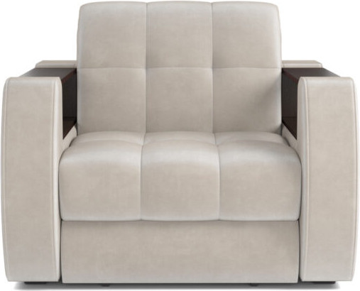 Изображение товара Кресло-кровать Mebel-Ars Барон №3 НПБ (бархат бежевый Star Velvet 6 Light Beige)