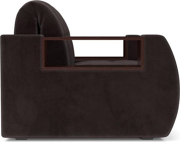 Изображение товара Кресло-кровать Mebel-Ars Барон №3 НПБ (бархат шоколадный Star Velvet 60 Coffee)