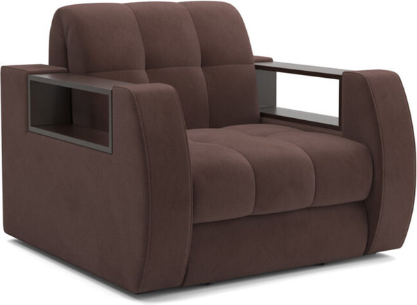 Изображение товара Кресло-кровать Mebel-Ars Барон №3 НПБ (велюр молочный шоколад НВ-178/13)