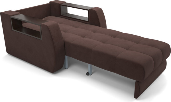 Изображение товара Кресло-кровать Mebel-Ars Барон №3 НПБ (велюр молочный шоколад НВ-178/13)