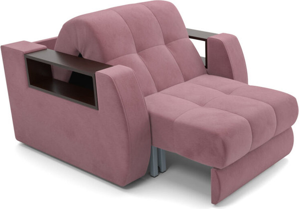 Изображение товара Кресло-кровать Mebel-Ars Барон №3 НПБ (велюр пудра НВ-178/18)