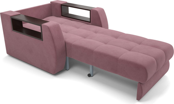 Изображение товара Кресло-кровать Mebel-Ars Барон №3 НПБ (велюр пудра НВ-178/18)