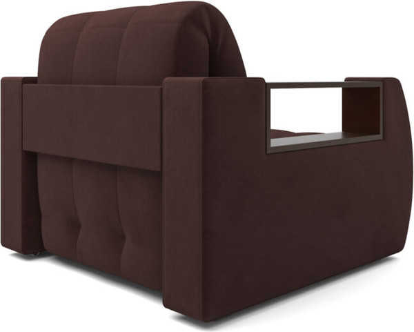 Изображение товара Кресло-кровать Mebel-Ars Барон №3 НПБ (велюр шоколад HB-178/16)