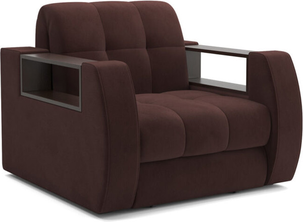 Изображение товара Кресло-кровать Mebel-Ars Барон №3 НПБ (велюр шоколад HB-178/16)