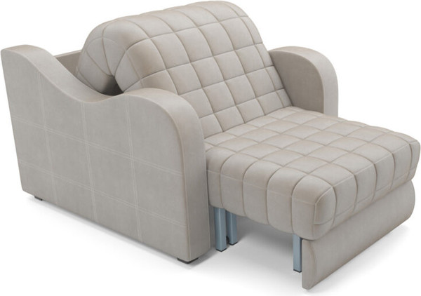 Изображение товара Кресло-кровать Mebel-Ars Барон №4 НПБ (бархат бежевый Star Velvet 6 Light Beige)